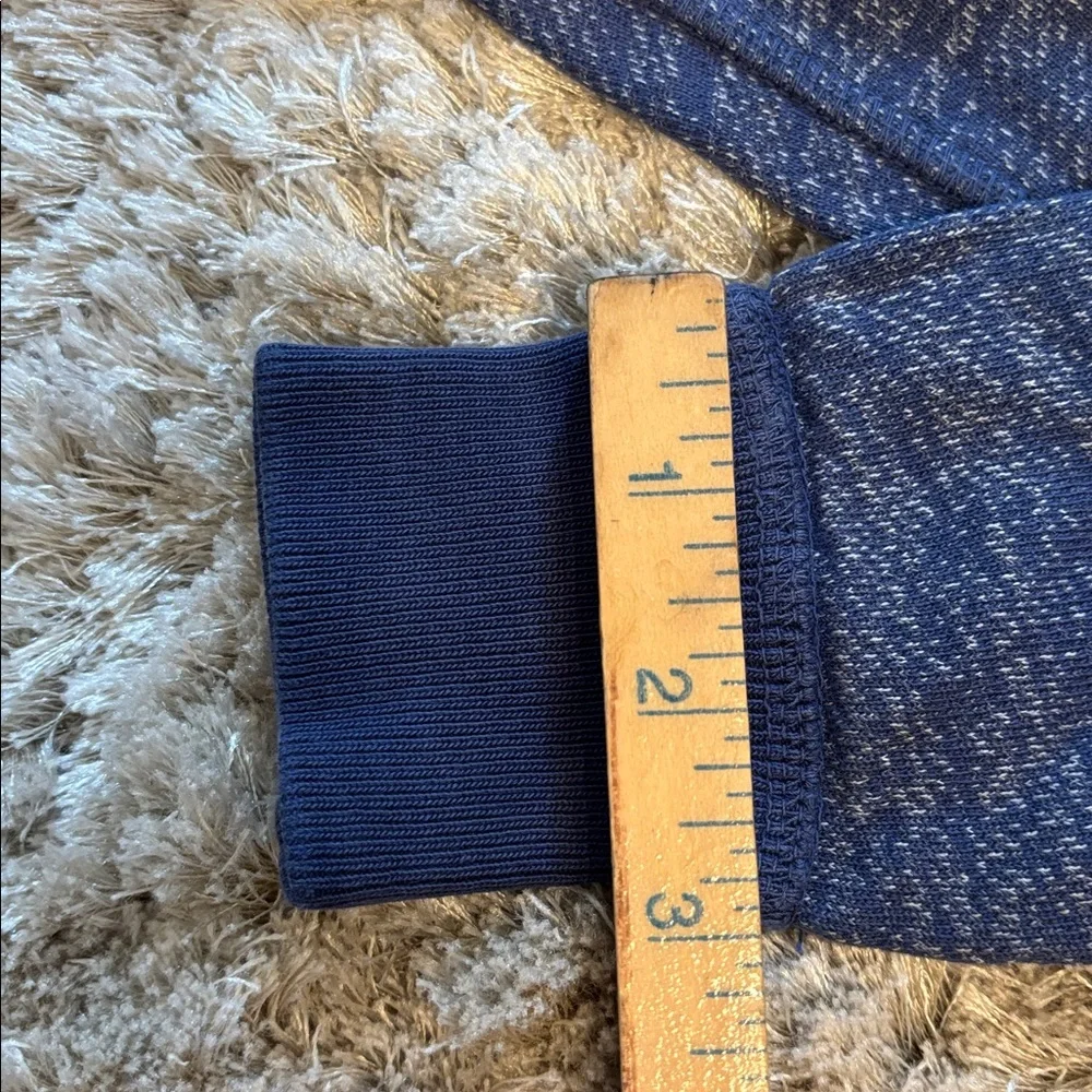 J Crew French Terry Blue Sweatshirt EUC Sz XXS Loungewear Athleisure